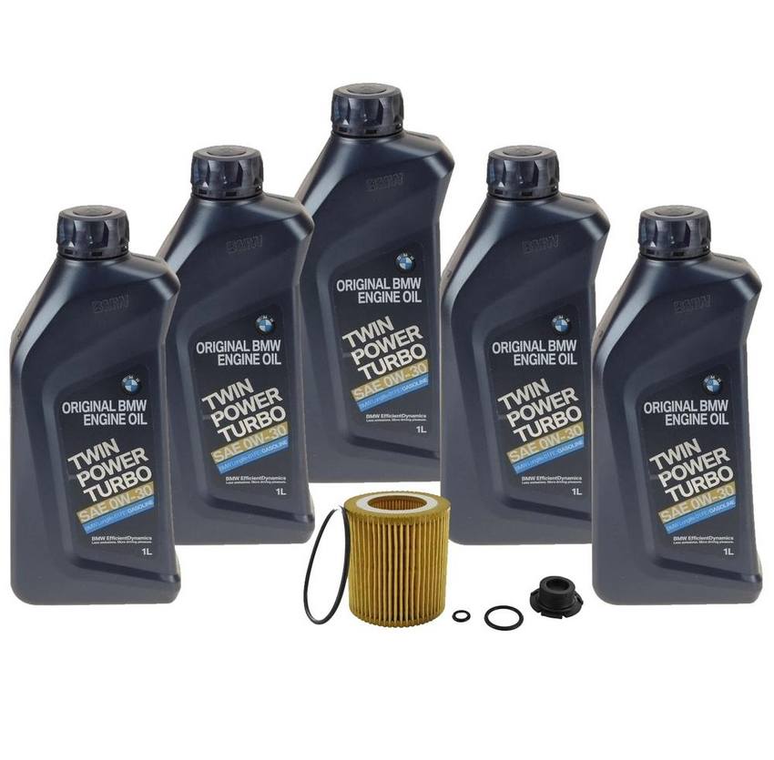 Genuine BMW Engine Oil Change Kit - (0W-30) 83212365950